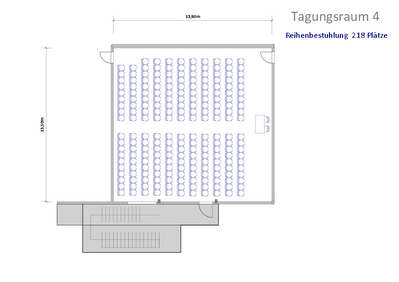 Reihenbestuhlung | 218 Plätze
